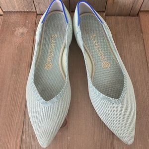 ROTHY'S Women's 9.5 Retired Mint Green Flats The Point Comfort Casual